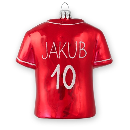 Soccer jersey red with custom insription