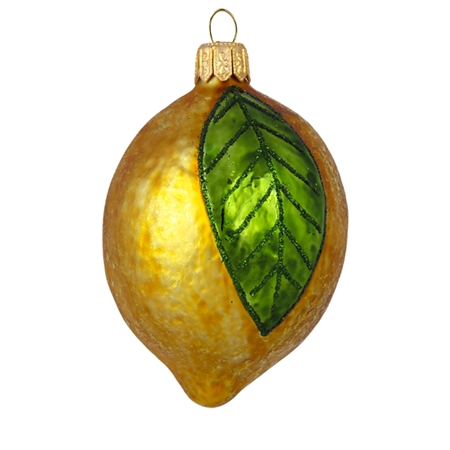 Glass ornament lemon