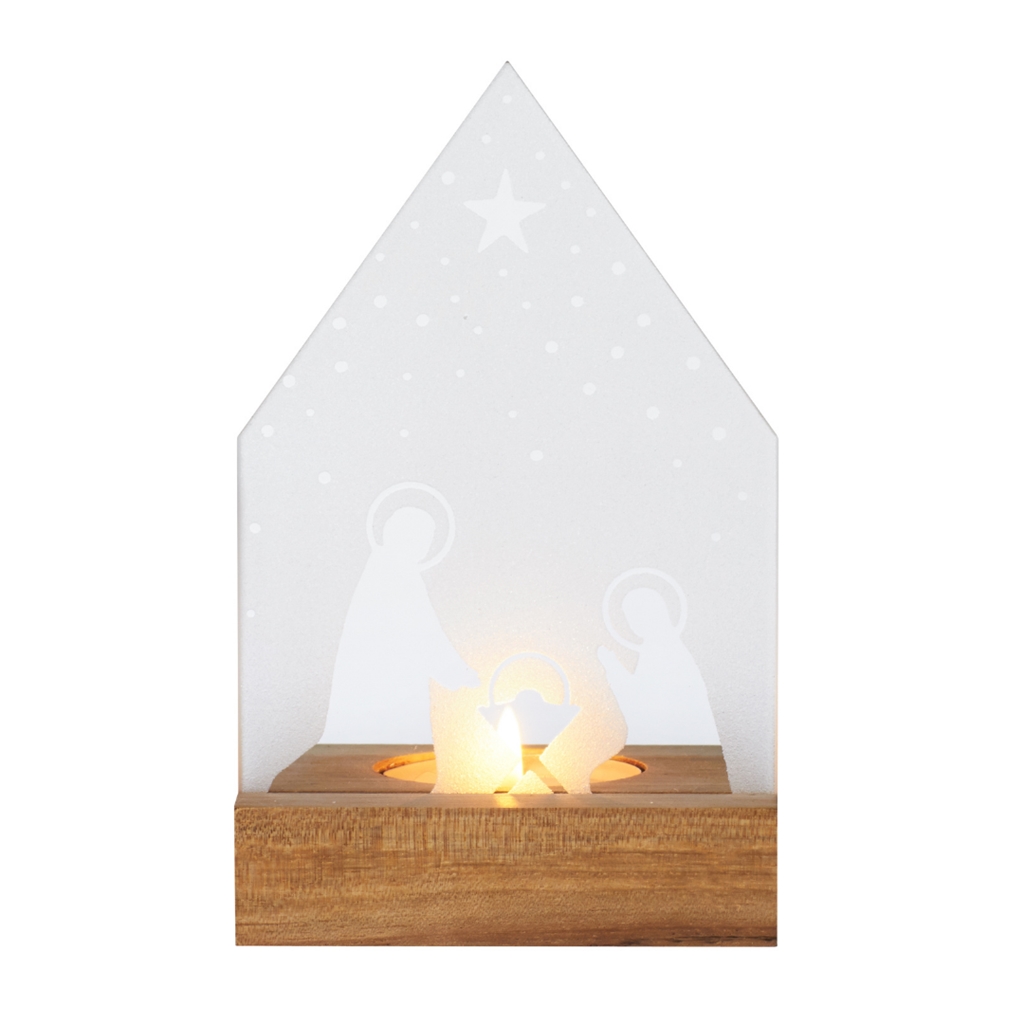 Small glass candlestick Bethlehem