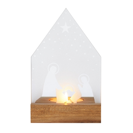 Small glass candlestick Bethlehem
