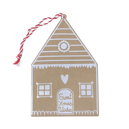 Christmas card gingerbread house