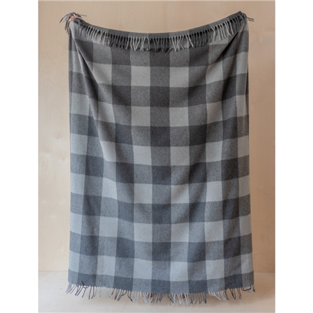 Wool blanket large checkered Buffalo