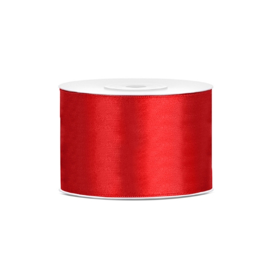 Red satin ribbon