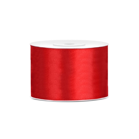 Red satin ribbon