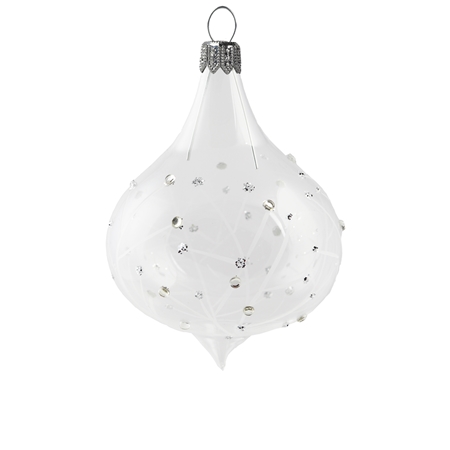 Transparent raindrop with gentle branches décor