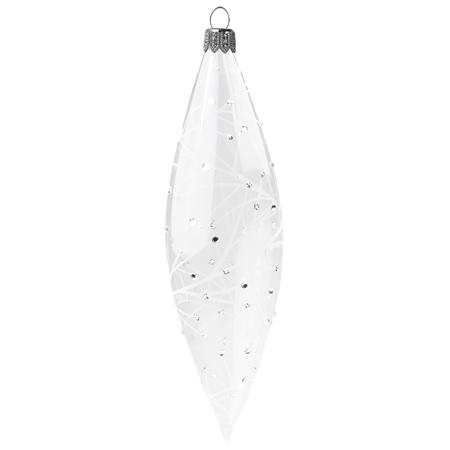 Transparent teardrop with gentle branches décor