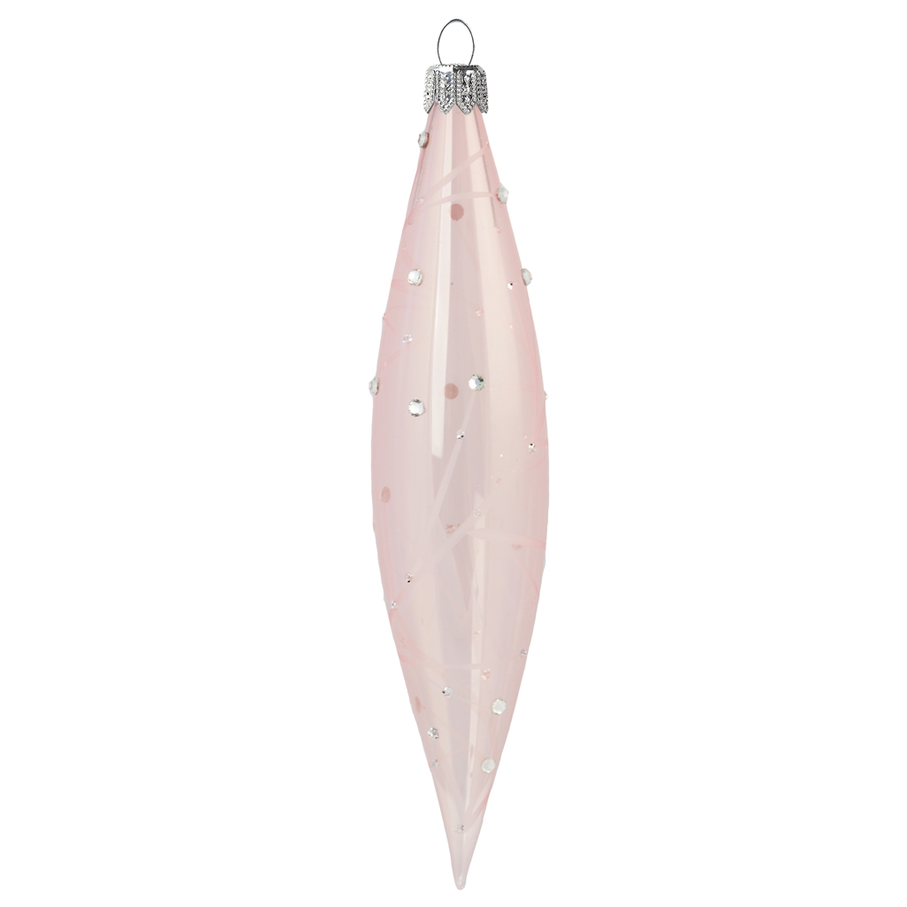 Teardrop slim pink with delicate twigs