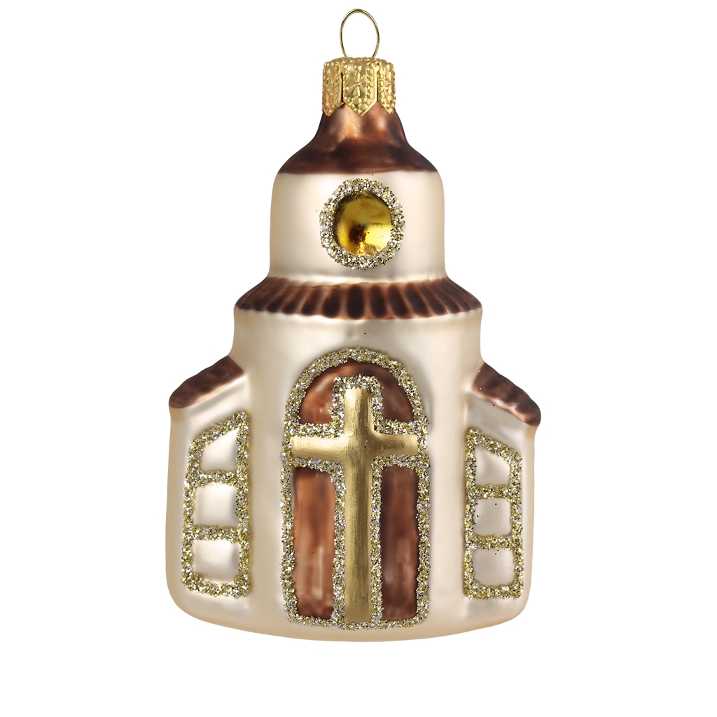 Christmas ornament gold chapel