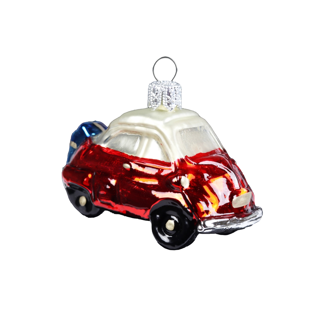 Car with present Christmas ornament
