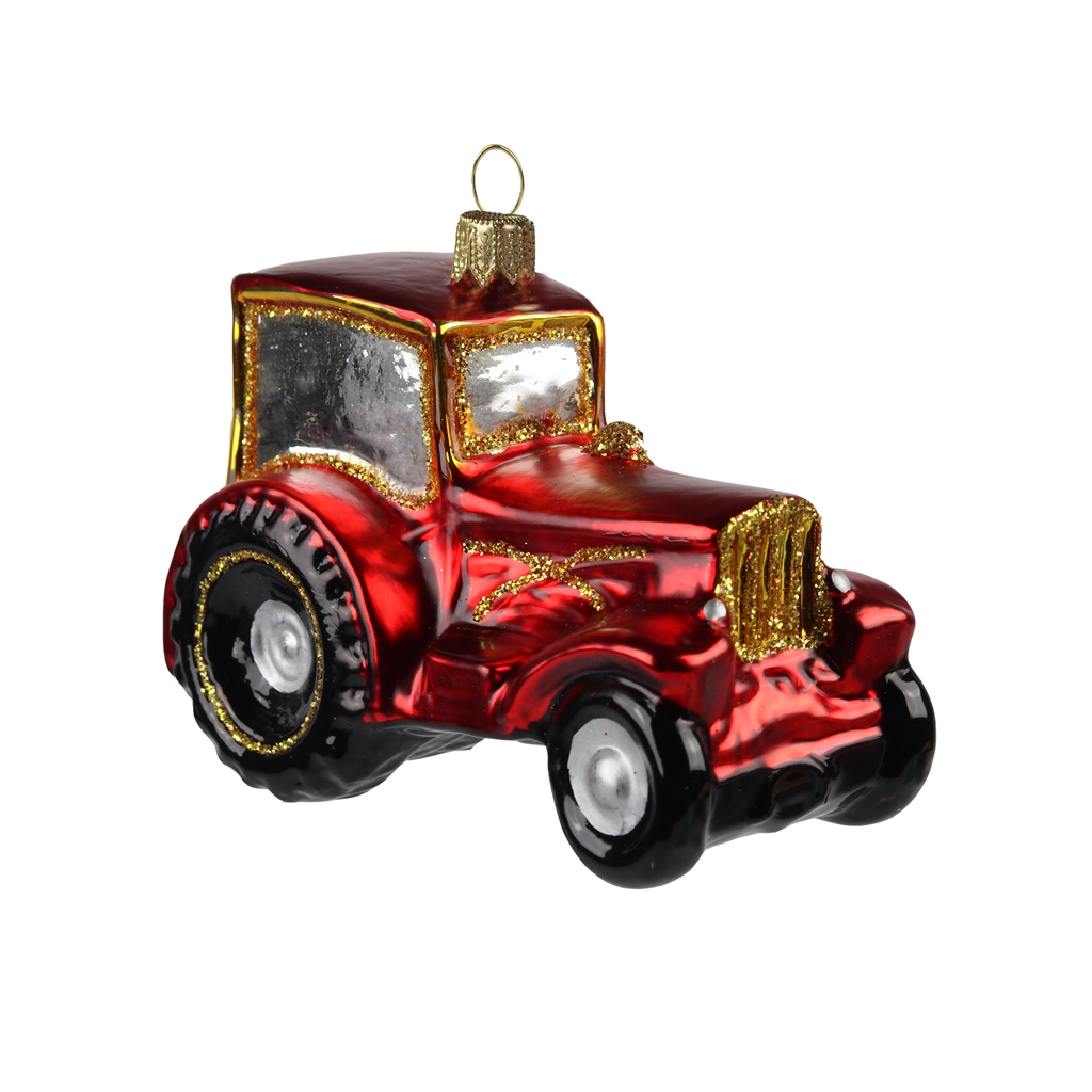 Red Tractor Christmas Ornament