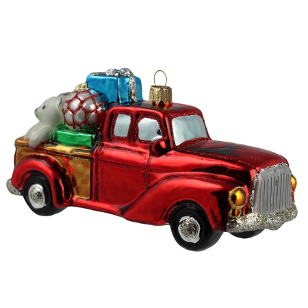 Vintage truck with gifts
