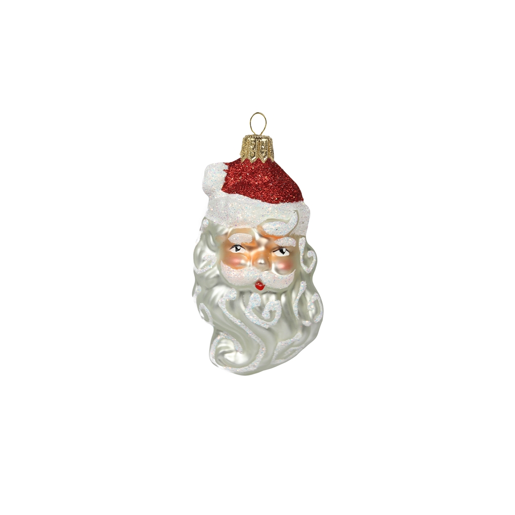 Glass Santa's head