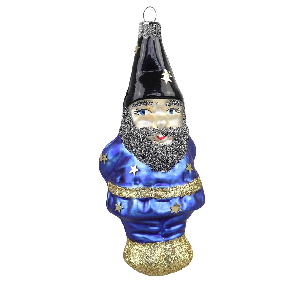 Christmas ornament dwarf in blue jacket