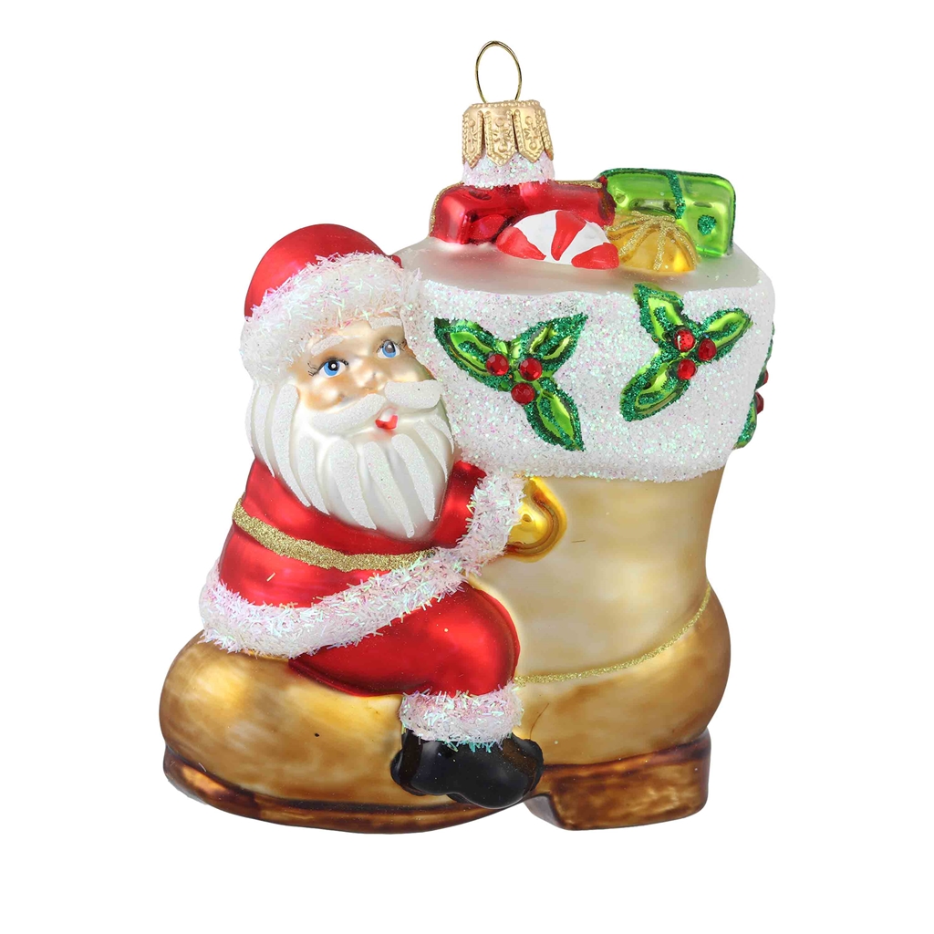 Christmas Santa on boot