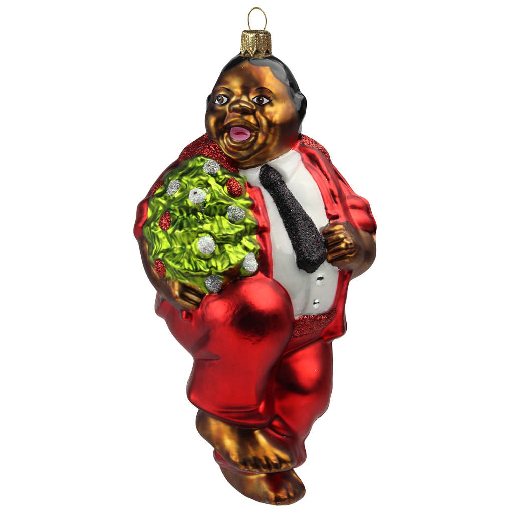 Glass Louis Christmas ornament