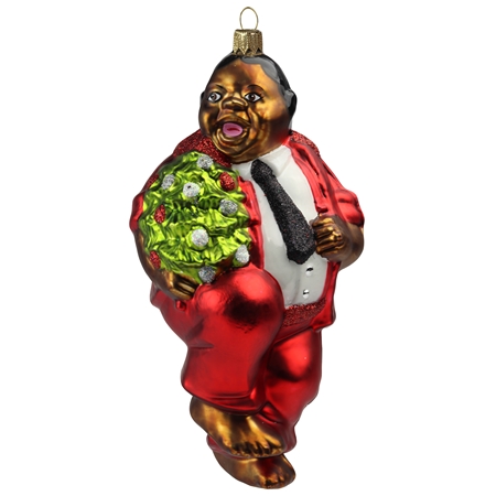 Glass Louis Christmas ornament