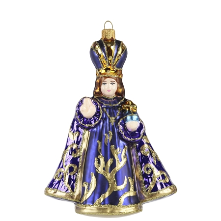 Baby Jesus in purple robe