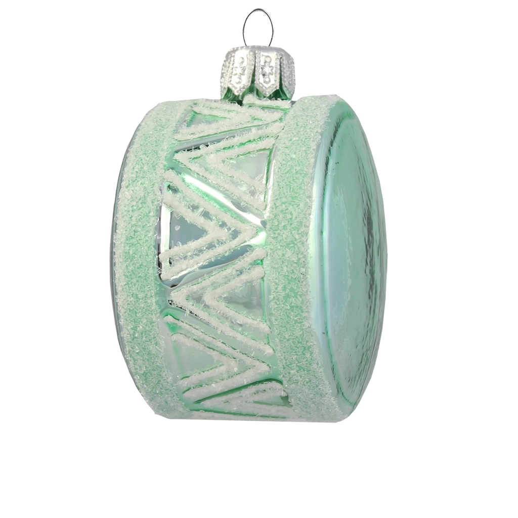 Christmas decoration turquoise drum