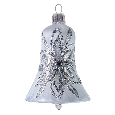 White Christmas bell with ice-effect
