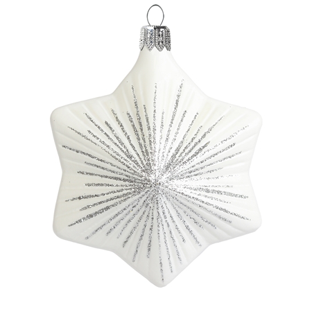 Star white with silver decor