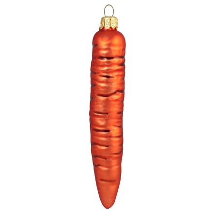 Carrot glass ornament