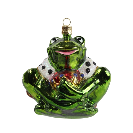 Christmas decoration - a frog with a jacket