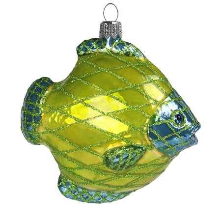 Glass green fish