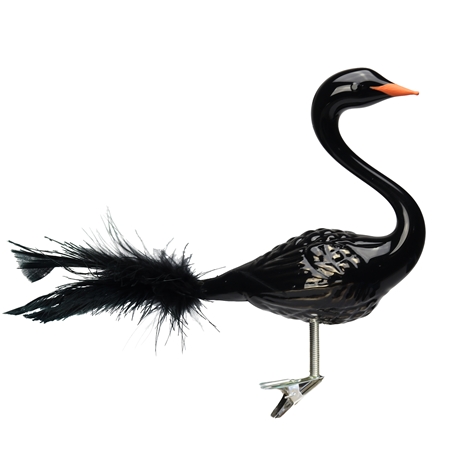 Swan glossy black
