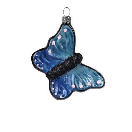 Glass butterfly blue