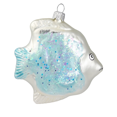 Blue-white glass fish