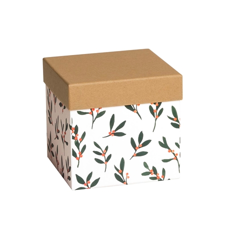 Gift box mistletoe decor
