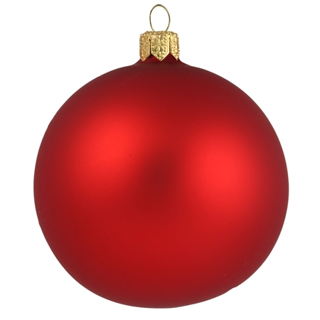 Red Christmas ball matt finish