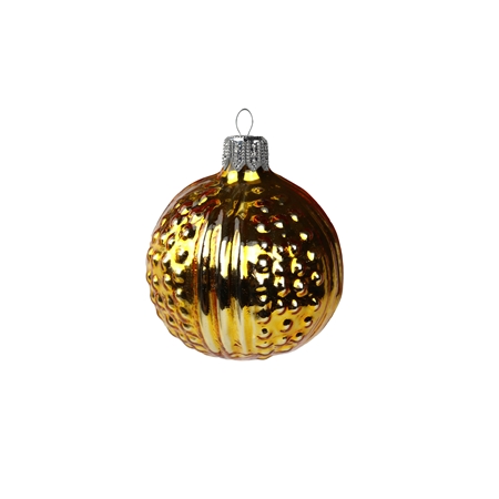 Mini glass ball ornament gold