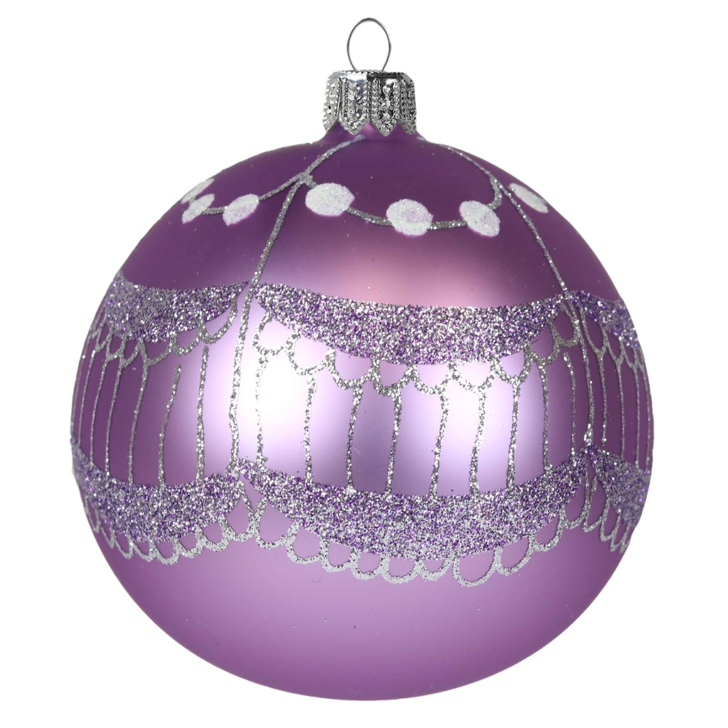 Purple Matte Ball Decoration