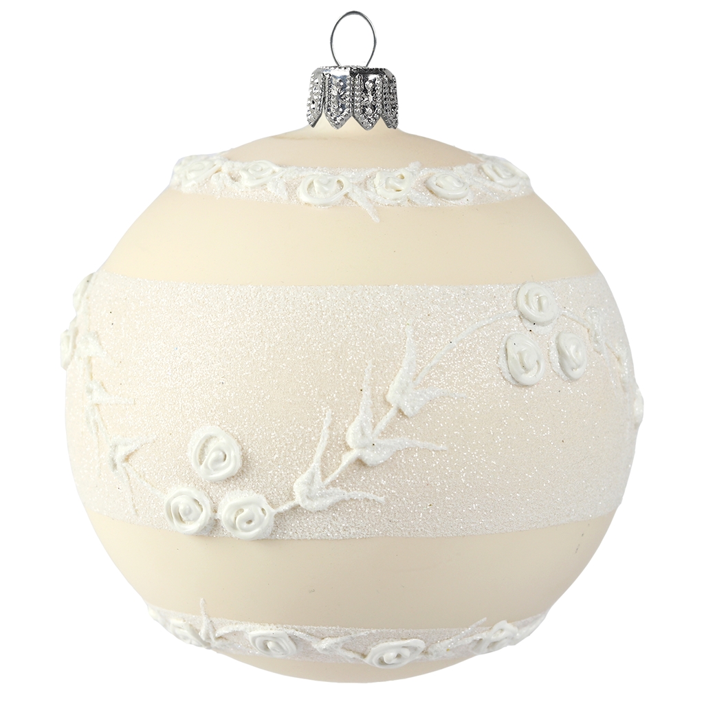Bauble with rose petals