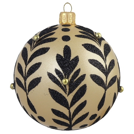 Golden bauble with black petals