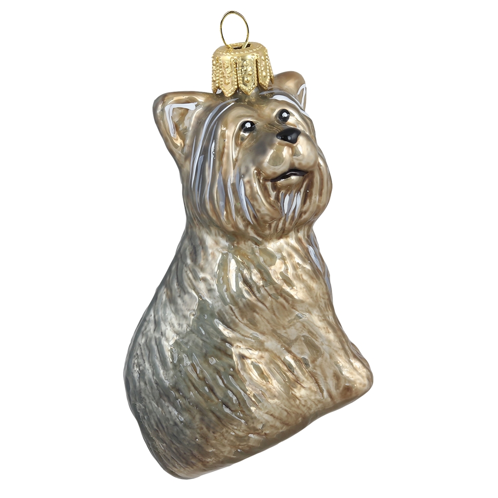 Glass dog Yorkshire Terrier