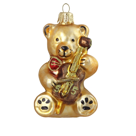 Teddy with a violin