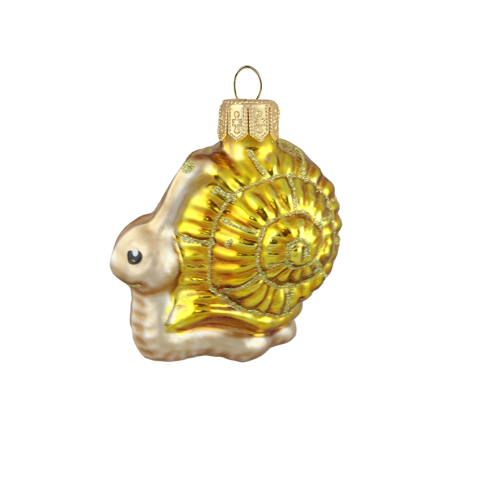 Golden glass snail