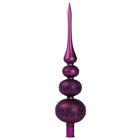 Christmas decoration - Treetop in violet matt 40 cm