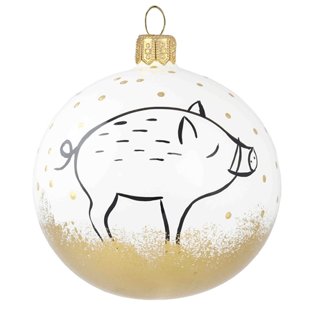 Christmas ornament with a wild boar