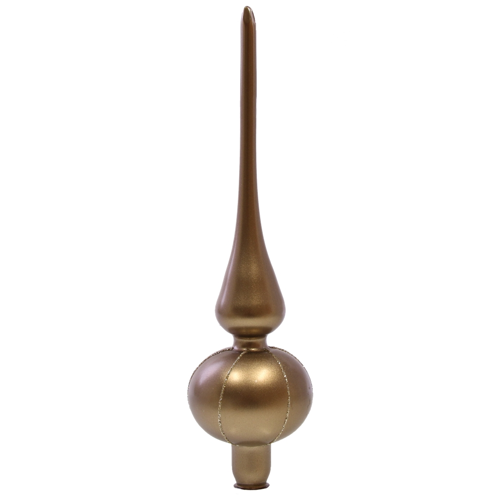 Brown tree topper with decor