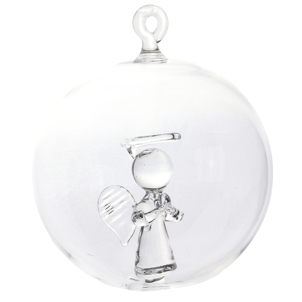 Bauble with transparent angel