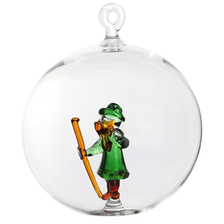 Transparent bauble with Rübezahl
