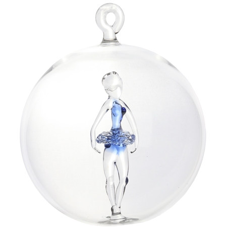 Transparent bauble with ballerina