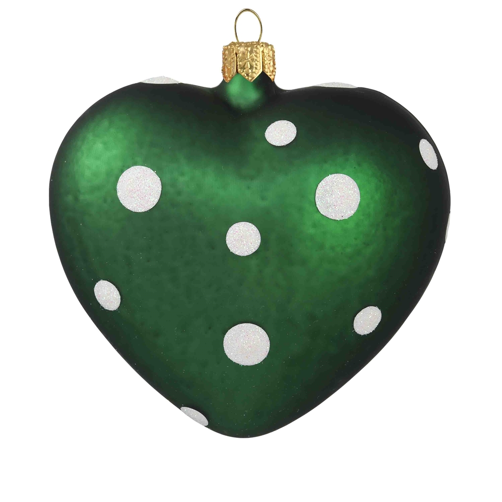 Heart dark green big