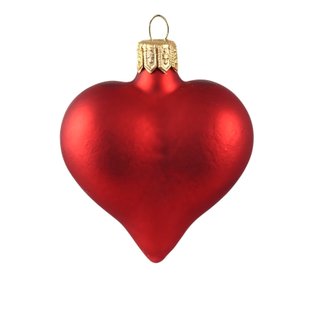 Christmas heart red matt