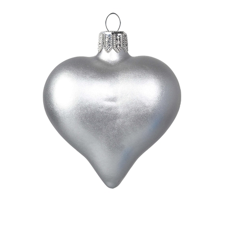 Heart silver without decor