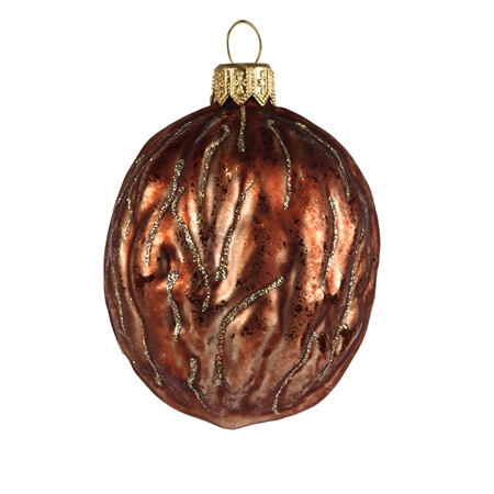 Christmas brown walnut with golden decor