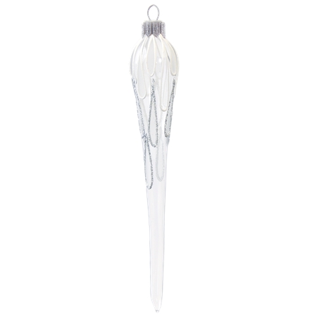 Icicle clear white decor